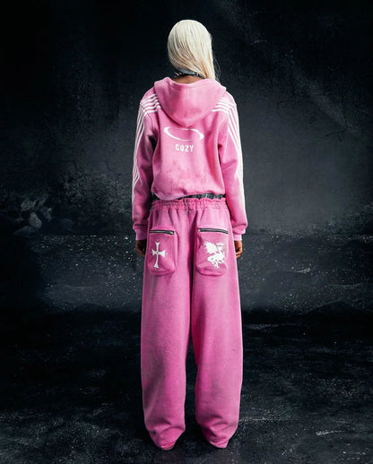 Winter Street Trendsetters Wear Long Sleeved Hoodies, Dark Gothic High Street Printed Clothes, Streetwear Oversized Sweatshirts SS69