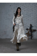 NO ROMANCE Fairy Sexy Punk Printing Half Transparent Lace Patch Knitted Long Sleeve Hooded Dresses Rock Gothic Design Vestidos SS69