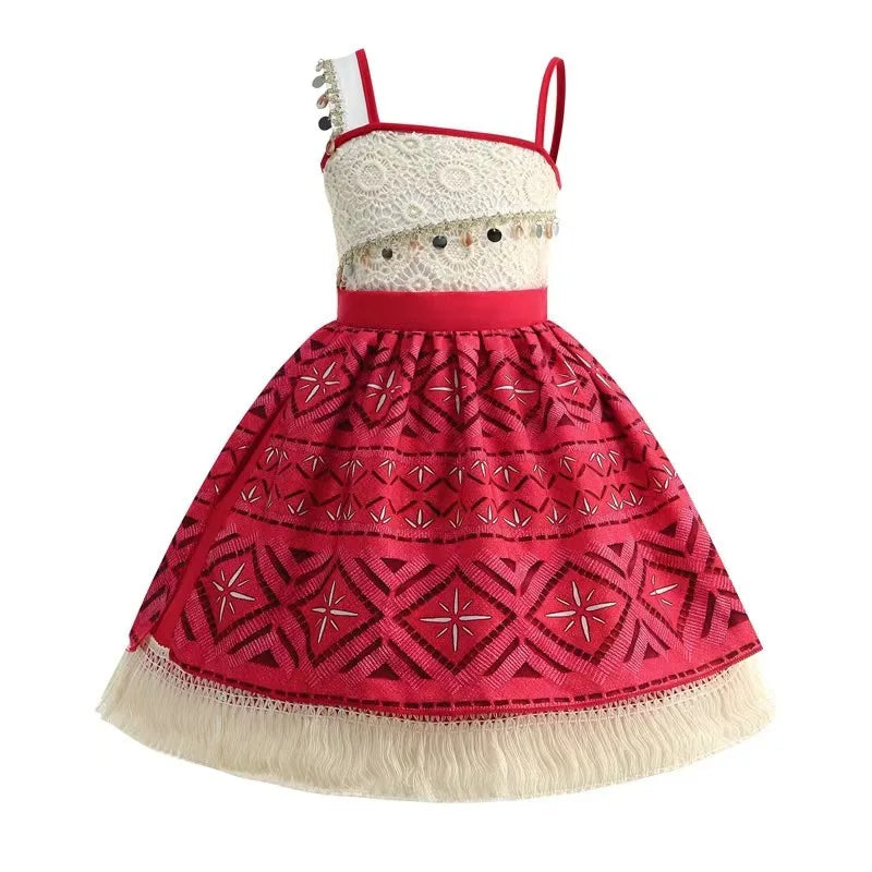Disney Moana Costume Dress for Girls - Satin Mesh Ocean Adventure