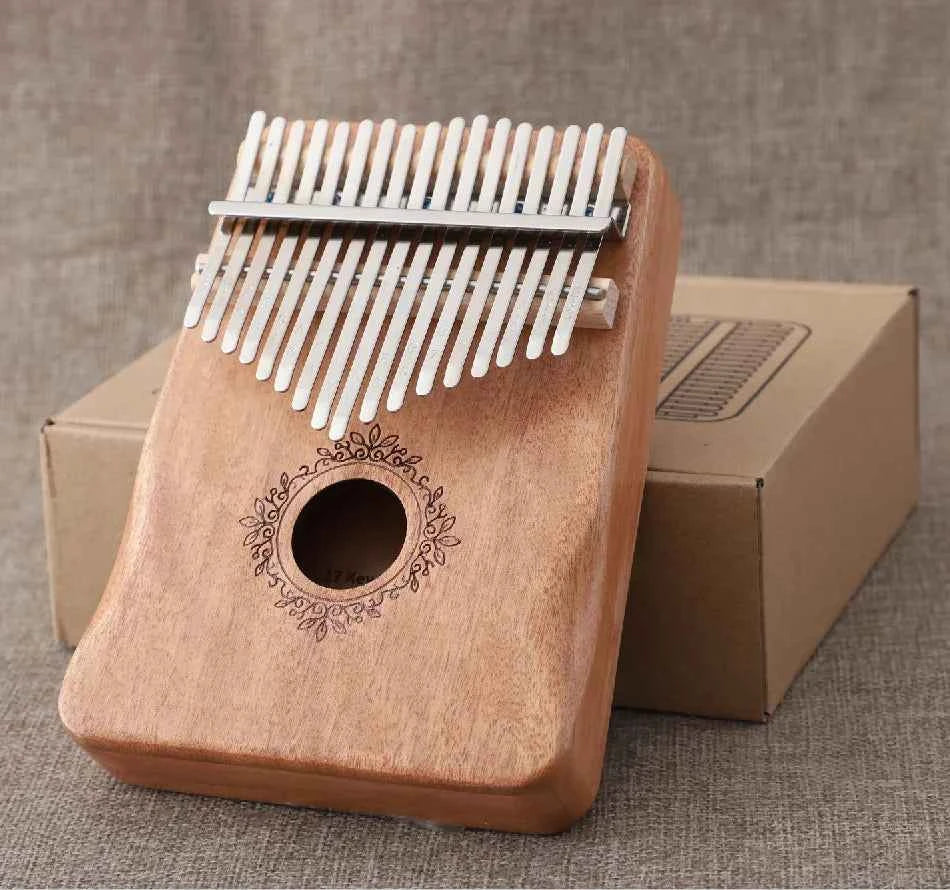 Kalimba music instrument Thumb Piano 17 Keys Mahogany Wood Finger Piano Combinations Gifts for Kids Portable Mbira Finger Piano