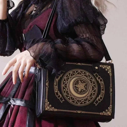 SS69 Harajuku Vintage Shoulder Bag, Y2K Gothic Square Messenger Tote