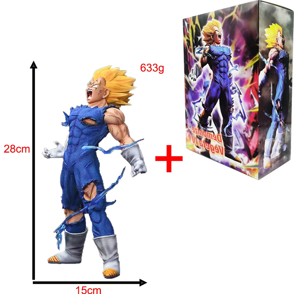32CM28MC Dragon Ball Z GK Figure MAXIMATIC The Vegeta Super Saiyan Son Majin Vegeta Self-Destuct Vegeta Figure Toys Model Gift SS69 21.69 28CM 633g With Box