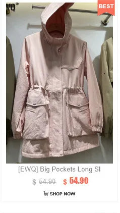 [EWQ] Vintage Long Sleeve Denim Pockets Patchwork V-Neck Orange-red Sweater Loose Tops Old Designs Women Pullover Knitted 6U1329 SS69