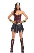 Women's Superhero Bodysuit Costume with Headgear for Cosplay
