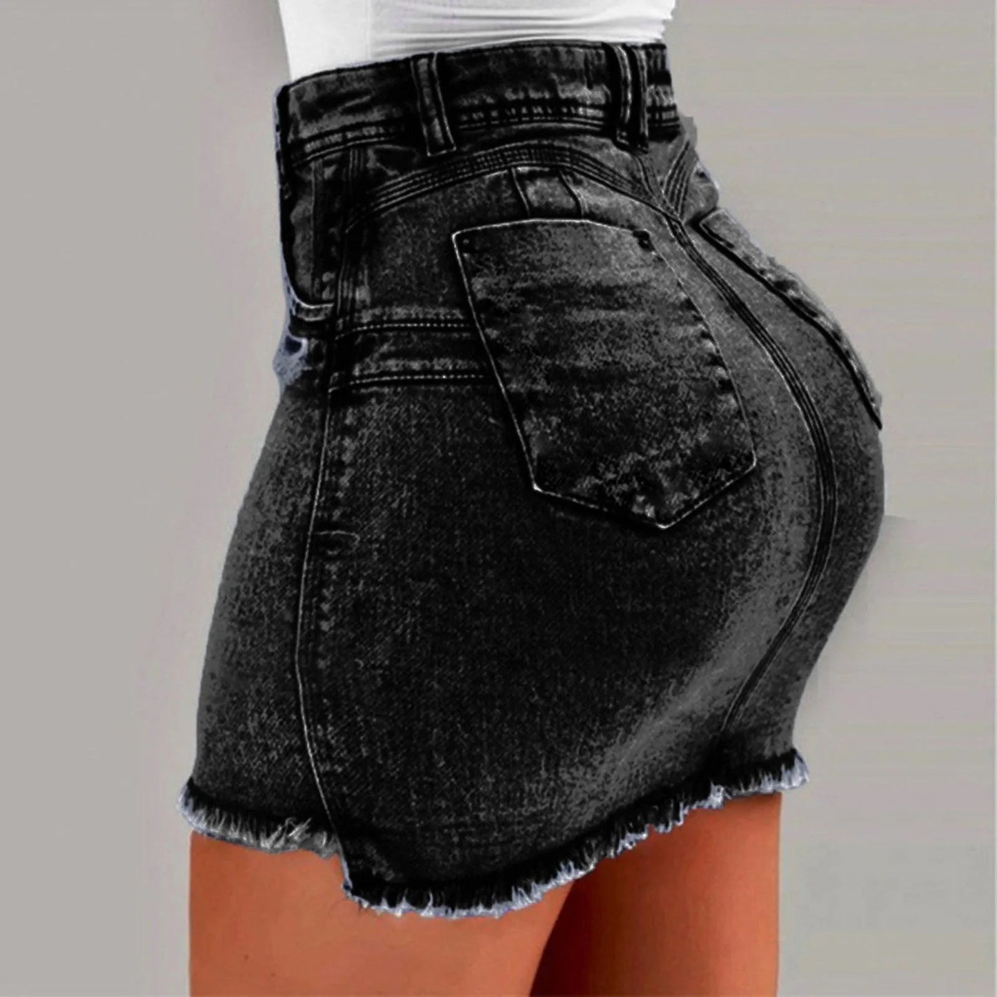 Mini Skirt Women's Wash Mini Female Short Skirts Summer Women's Sexy Denim Skirt Skirts for Women Knee Length Casual SS69