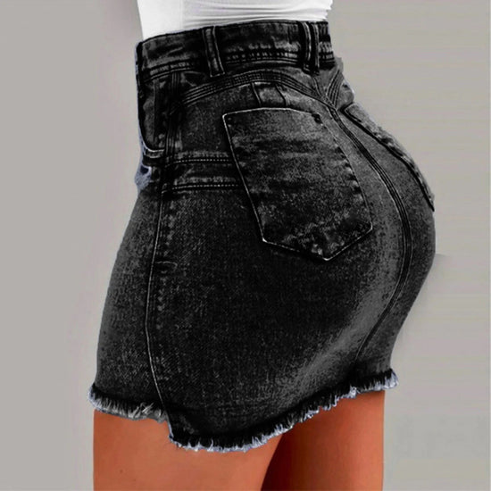 Mini Skirt Women's Wash Mini Female Short Skirts Summer Women's Sexy Denim Skirt Skirts for Women Knee Length Casual SS69