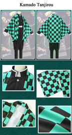 New Demon Slayer Cosplay Tanjiro Nezuko Cosplay Kids Shinobu Costume Japanese Anime Cartoon Halloween Costume Christmas Gifts