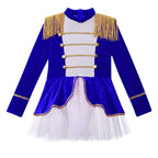 Inlzdz Women's Sequin Tassel Ringmaster Leotard Dress