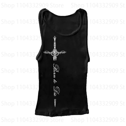 Gothic Grunge Punk Printing Women's Long Sleeve Tee Casual Slim Fit Sexy Chic Emo Girls Crop Top Y2K Harajuku Vintage Streetwear SS69 9.69 black 05 / L