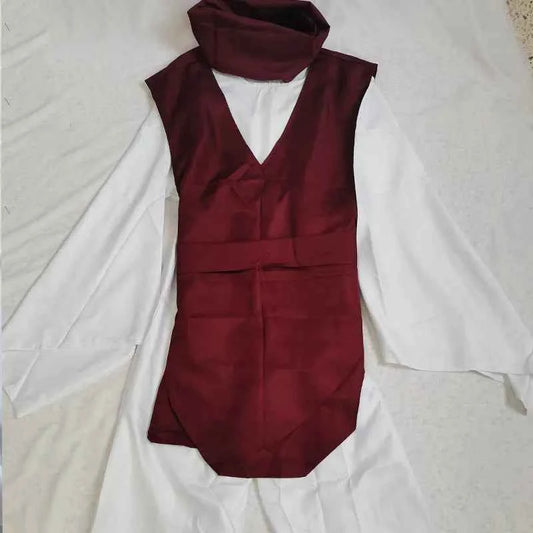 Anime Choso Cosplay Costume with Vest Neck Gaiter Belt White Elastic Pants Halloween Choso kimono Outfits for Comic Con