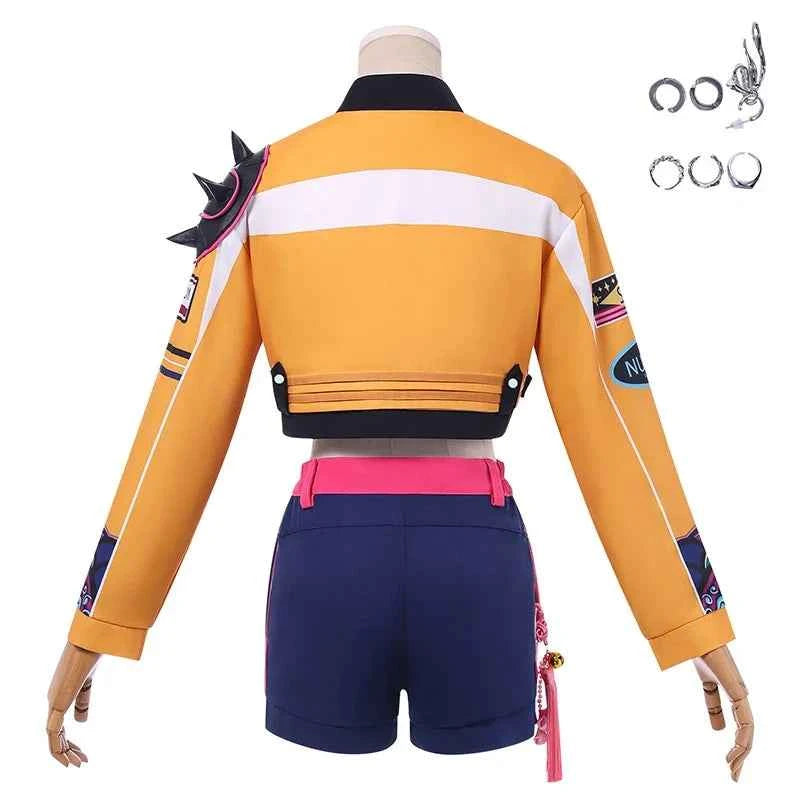 KPop Rumi Cosplay Costume Wig Women Girls Halloween Carnival Comic-con Party Role Playing Outfits