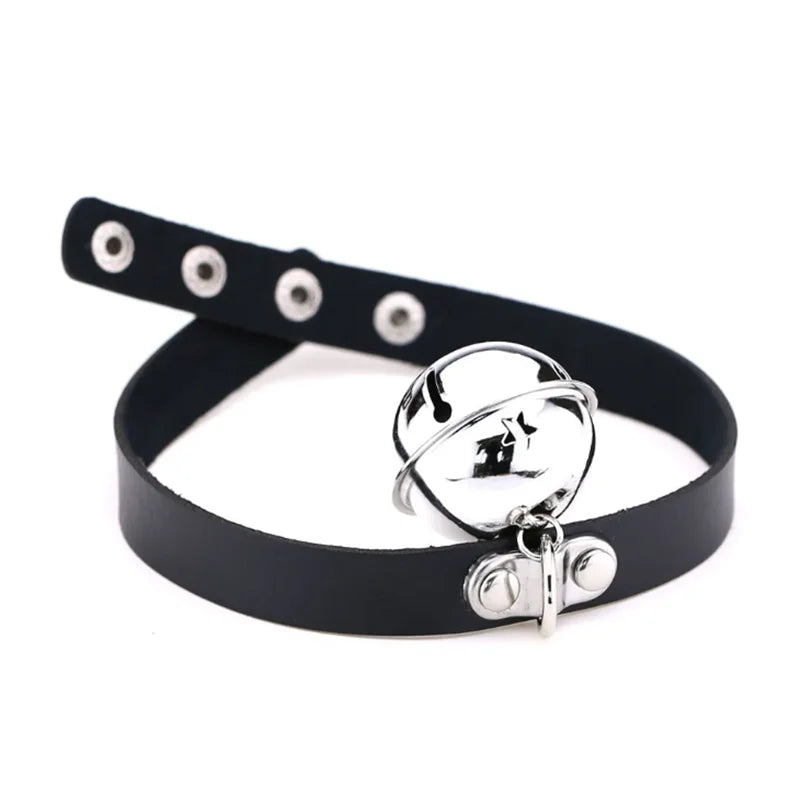 1Pc Harajuku Gothic Spike Rivet Star Necklaces Collares Hip Hop Rock Black Bowknot PU Lace Leather Sexy Y2K Girl Choker Jewelry SS69