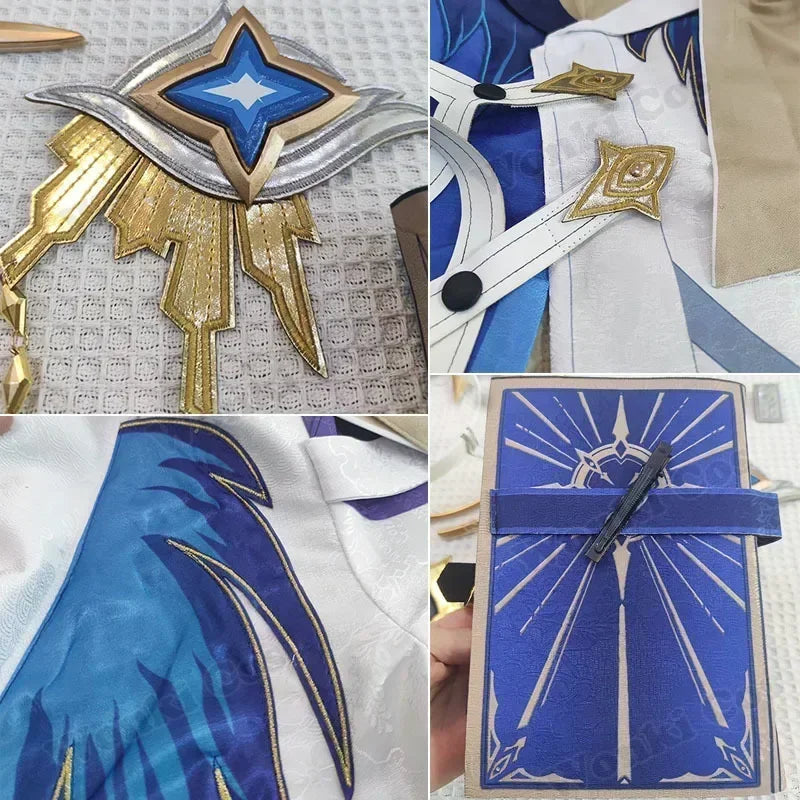 Star Rail Sunday Harmony New Skin Cosplay Costume Sunday Wig Hair Cosplay for Men Role Play Party Outfits SS69