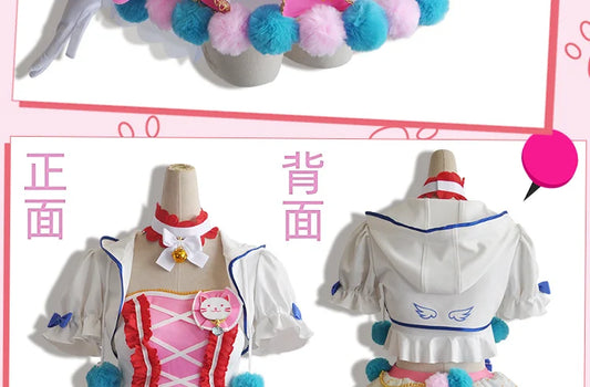 In Stock Anime LoveLive Cat Twin Tail Arcade Game 9 Characters Cosplay Costume Tojo Nozomi Nico Honoka Umi Rin Maki Eli Full Set - SS69