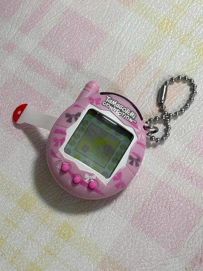 Bandai Tamagotchi Connection V3 Electronic Pet (Linked Ver.) - Elegant Bow/Blue Bubble New