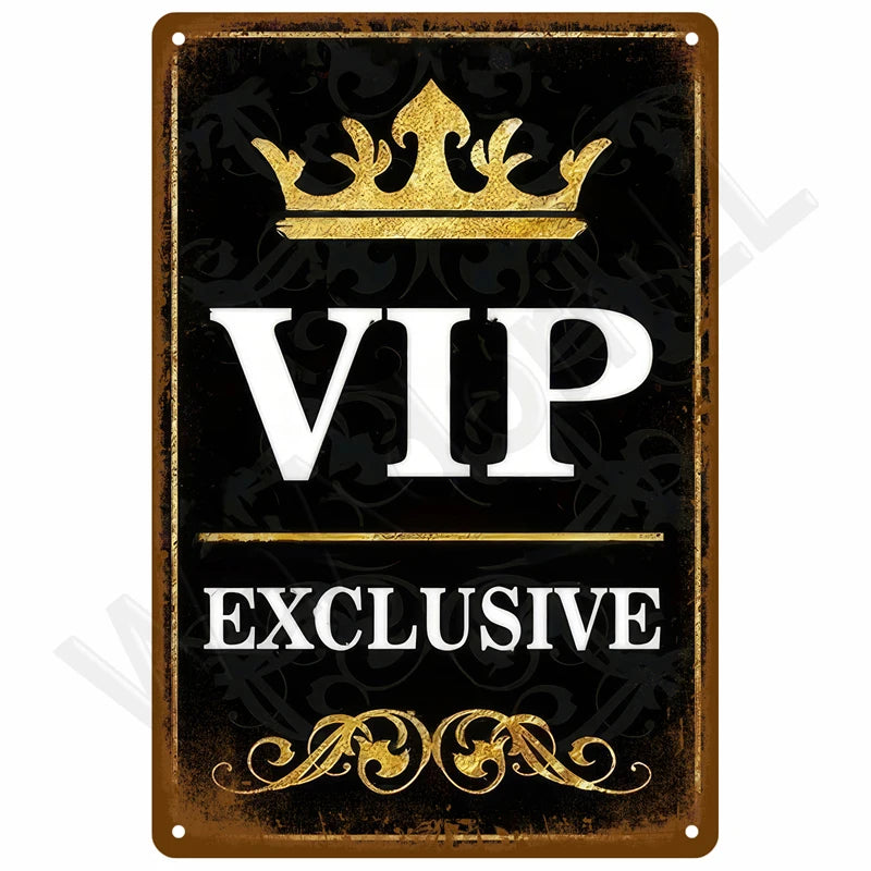 Vintage Metal Tin Sign 20x30cm Retro Wall Art for Home Bar
