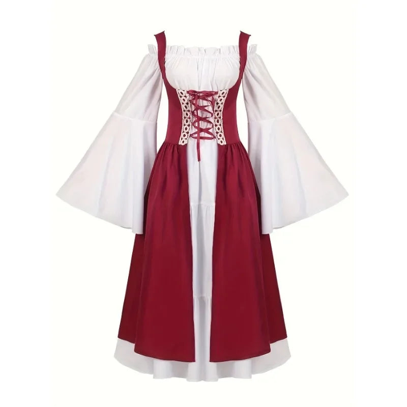 Greek Goddess Court Princess Queen Halloween Costume Vintage European Royal Style Theater Stage Outfit Halloween Cosplay Costume