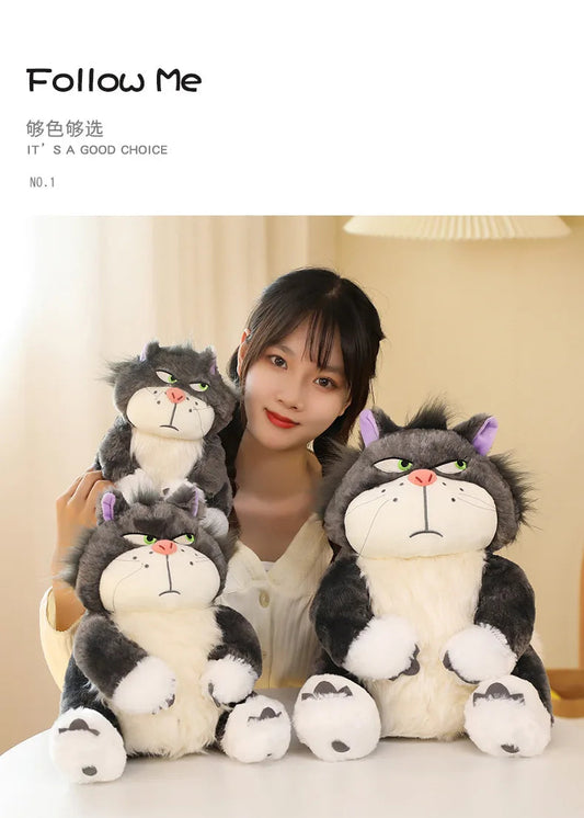 15-35cm Kawaii Cinderella Lucifer Cat Plush Toys Soft Anime Cartoon Princess Kids Stuffed Animals Doll Children's Birthday Gifts SS69