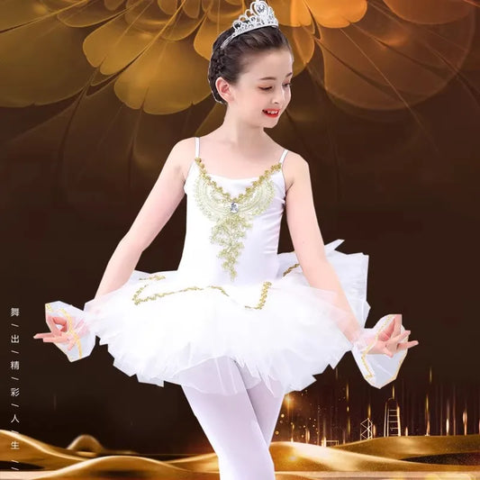 SS69 Girls Ballet Tutu Leotard Princess Performance Dance Dress Polyester