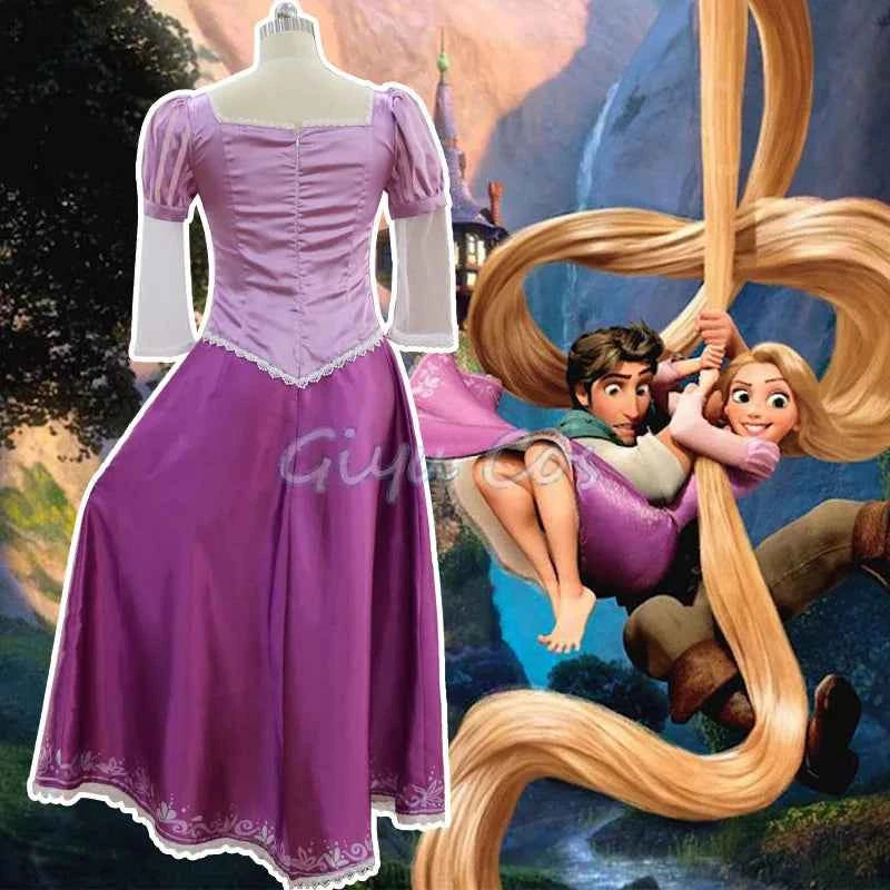 Rapunzel Cosplay Costume Adult Carnival Uniform Anime Halloween Costumes Women