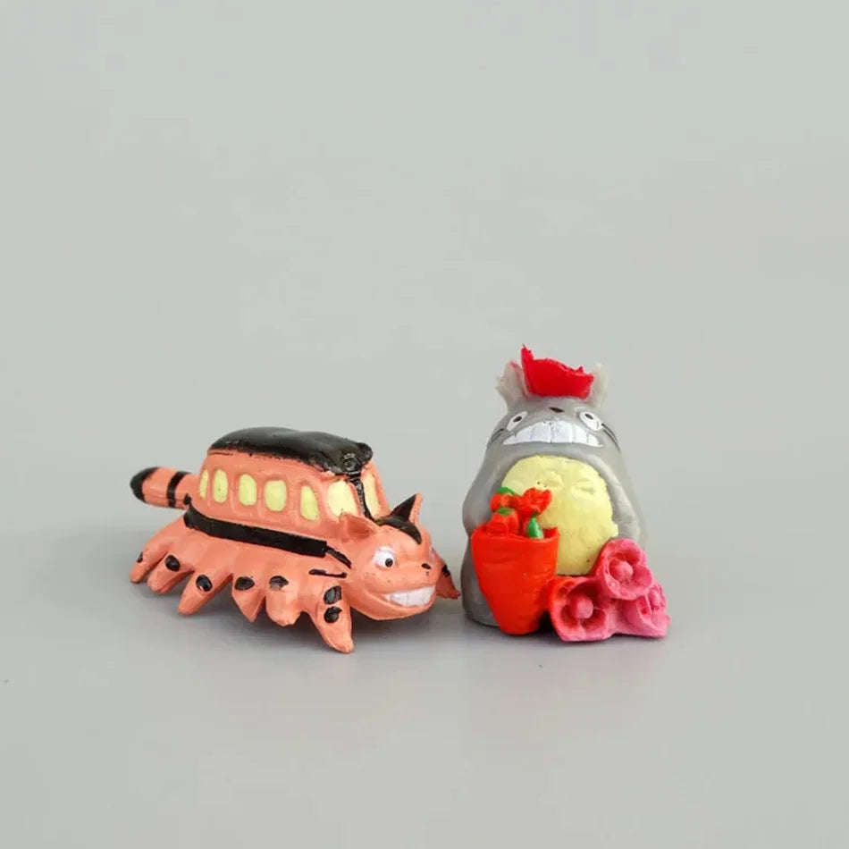 Totoro Mini Figure PVC 1-3cm Anime Micro Landscape Ornament