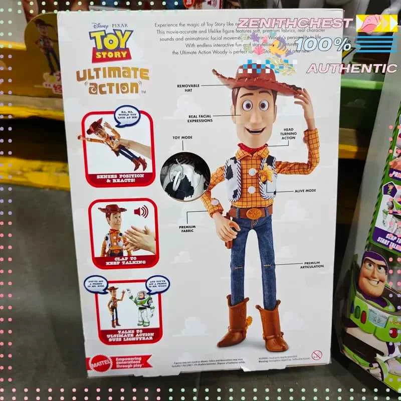 Official Disney Pixar Toy Story Classic Sound Effect Action Figures Buzz Lightyear Woody Simulation Model Collectible Toy For Fa