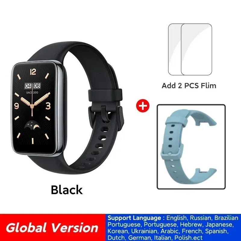 For Global Version Mi Band 7 Pro AMOLED Screen Blood Sleep Breathing Oxygen Monitoring Health Management Smart Watch