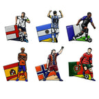 2026 World Cup Soccer Player Enamel Pin Badge for Bags & Clothes