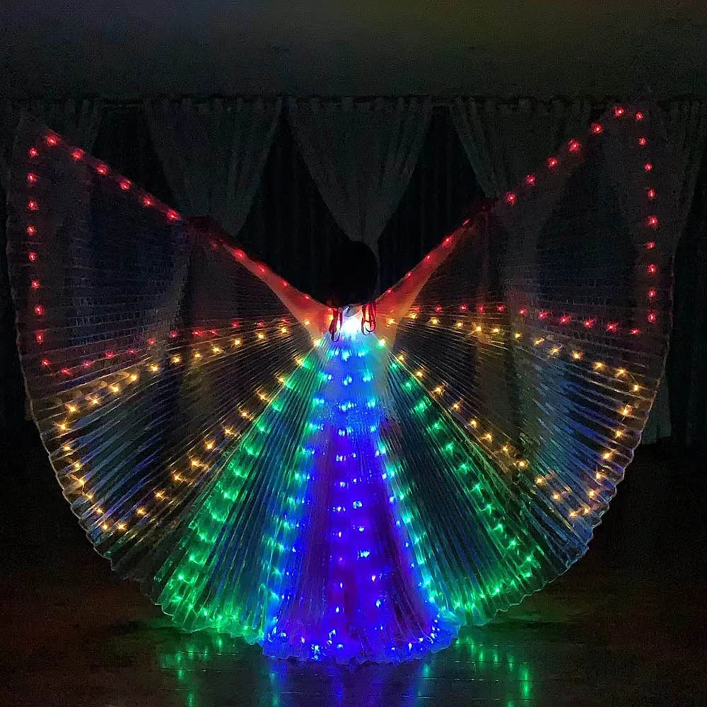 LED Isis Wings for Belly Dance & Performance