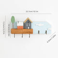 Fairytale Town Wooden Wall Hook Rack for Keys
