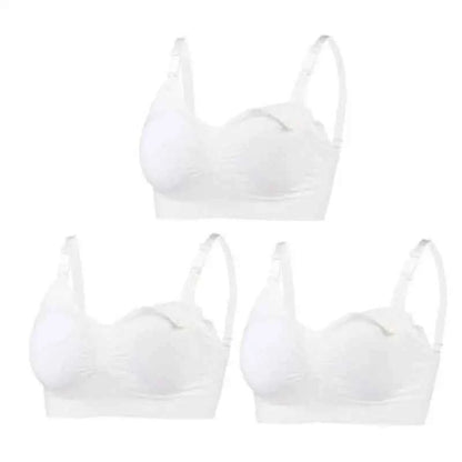 3pcs/Set High Quality Maternity Nursing Bras Cotton Breastfeeding Pregnant Underwear Seamless Large Size Breathable Bra Push Up