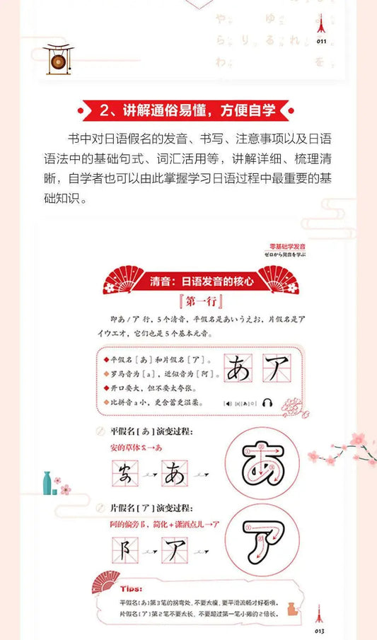 Japanese Self-Study Zero Basic Books Elementary Course Learning Material Standard Foreign Pronunciation Tutorial Entry Book SS69