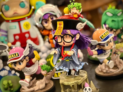 24cm arale Anime Figure arale figures IQ doctor arale cute pvc statue Collectible Model doll desk Decoration birthday Gifts Toys SS69