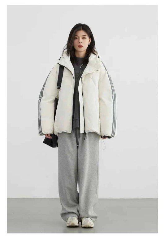 CHIC VEN Women's Pant Streetwear Solid Loose New Drawstring Sports Casual Trousers High Waisted Pants Autumn Winter 2025