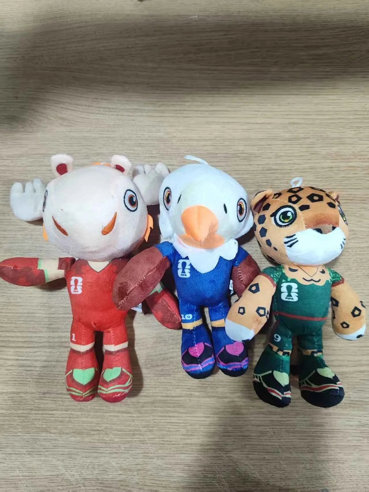 Genuine Panini 2026 US-Canada-Mexico Football Plush Toy Football Mascot Doll Doll Pendant Souvenir