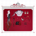 Genshin Impact Arlecchino Cosplay Costume Set with Wig