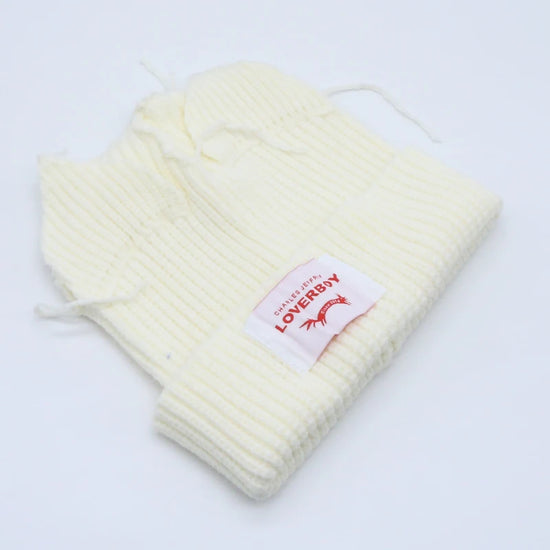 Long fox Ears Knitted Hat Men Women Rabbit Ear Warm Crochet Beanies Kpop Hip Hop Hat Winter Skullies Cap Y2k Christmas Gifty