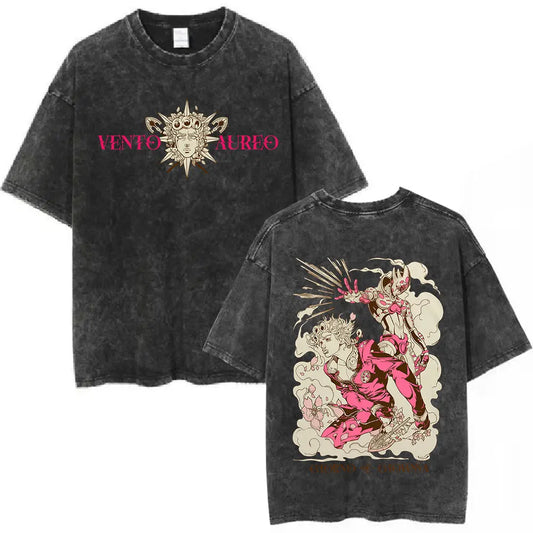 SS69 Men's Jojo Bizarre Adventure Killer Queen Graphic T-Shirt Cotton Tee