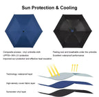 Mini Capsule Umbrella, Ultra-Light Sun Protection UV Blocking, Fashion Casual Basic Style, Manual Open, 6 Ribs Iron Frame