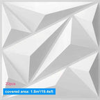 20PCS 3D Wall Panels 30x30cm Indoor Wall Decoration for Living Room Bedroom Hotel Office  Mural Tile-Panel-Mold 3D Wall Sticker