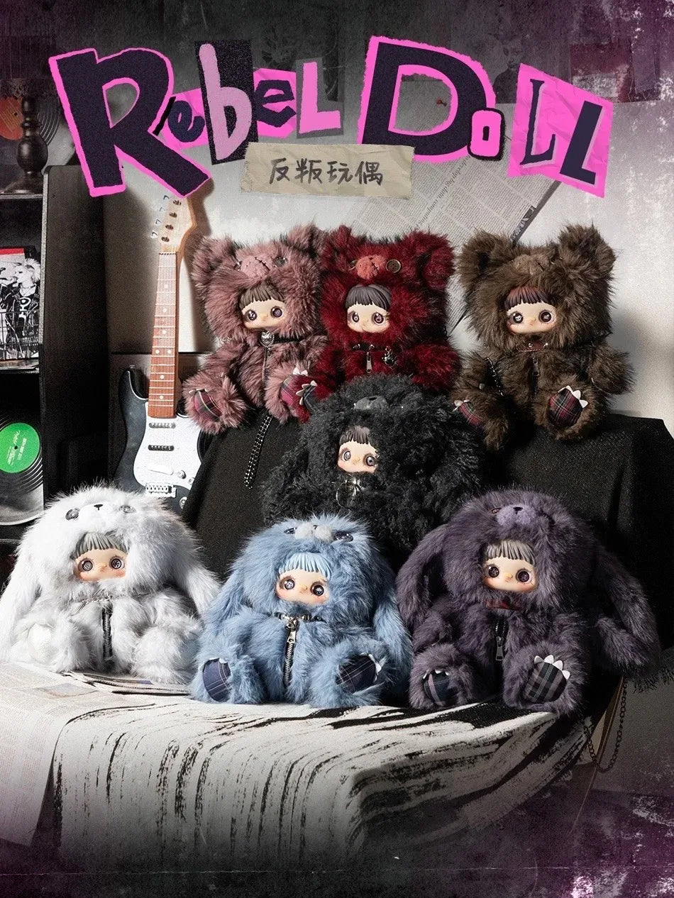 MayMei Rebel Doll Backpack Series Plush Blind Box Cute Vinyl Doll Pendant Toy Ideal Kawaii Girl Birthday New Year Exquisite Gift