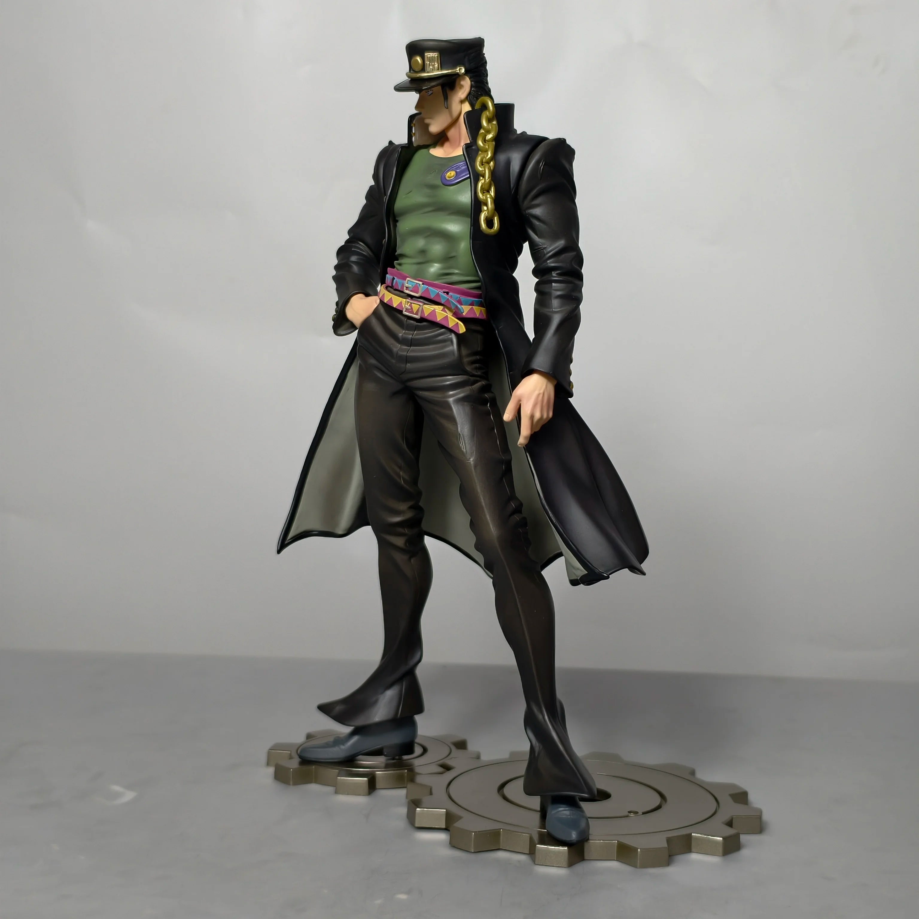 25cm 9.8 inch Anime Jotaro Kujo Figures Pvc Statue Desktop Ornamen Collection Statue Model Decoration Room Desk Toys Gifts