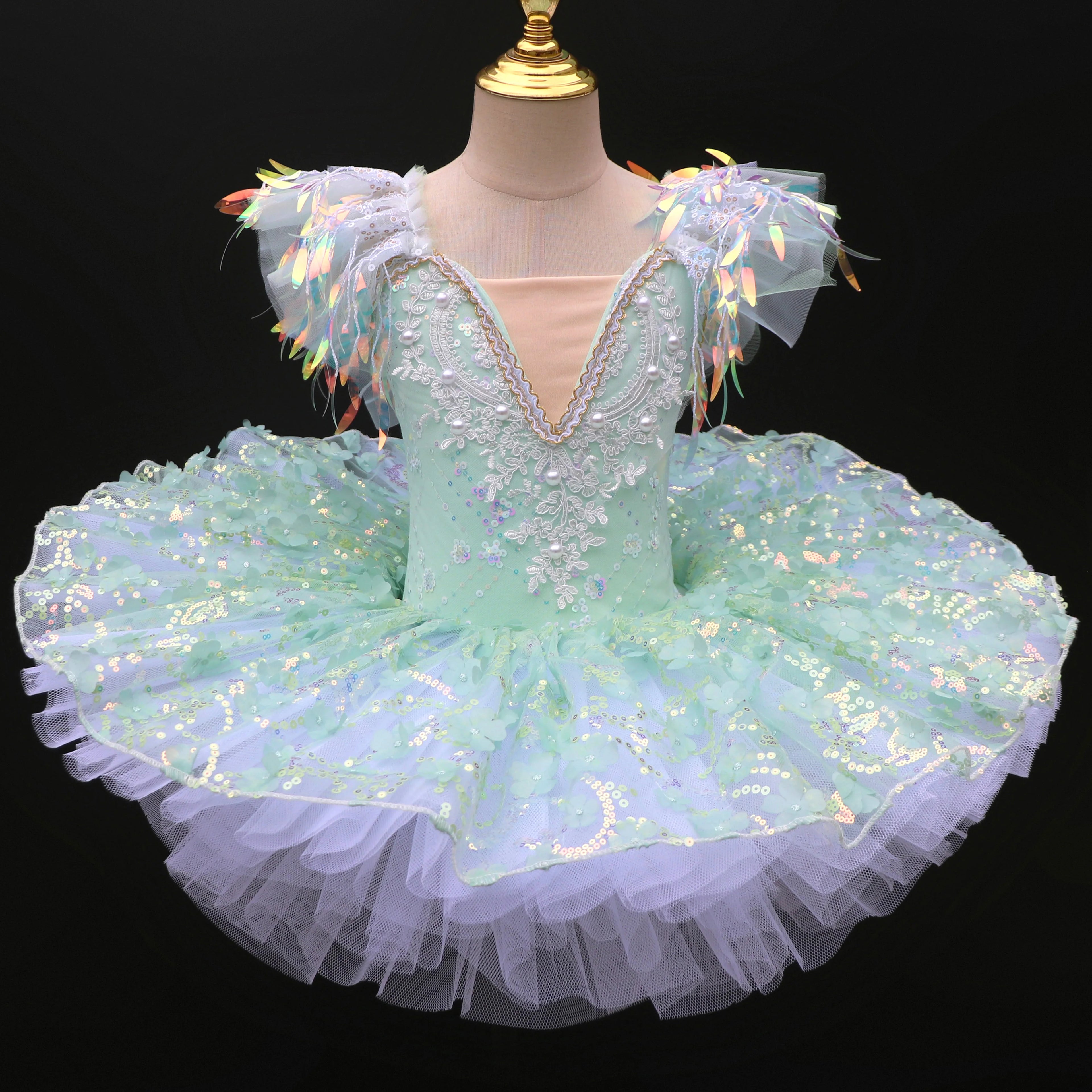Girls Ballet Tutu Dress for Kids Princess Performance Fairy Costume