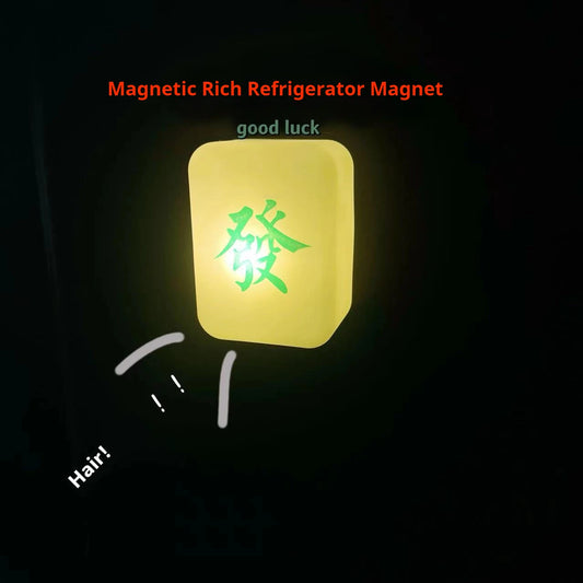 Creative Mini Refrigerator Sticker Convenience Store Magnetic Light Box Display Board with Luminous Light Box Model Ornament