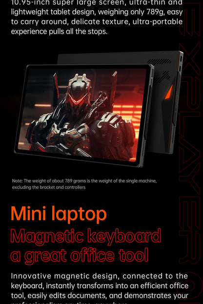 OneXPlayer X1 PRO AMD Ryzen AI 9 HX 370 /8840U PC Game Console 3 IN 1 Laptop Tablet 10.95 Inch 120 Hz AI CPU Computer Controller SS69