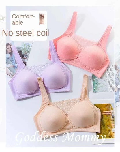 2025 Open front non-underwire maternity bra folding anti-sagging Breastfeeding underwear during pregnancy