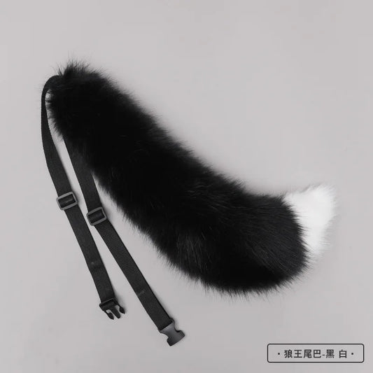 New Red Fox Ear Beast Tail Wolf King Ear Cat Ear Headband Custom COSPLAY Hand Made LOL Golden Fox Ears Anime Hair Accessories