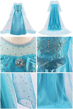 Girls Princess Cosplay Costume Dress - Flower Print