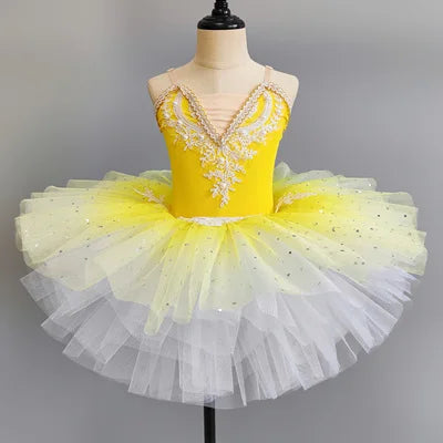 Girls Ballet Tutu Dress for Kids Princess Performance Fairy Costume