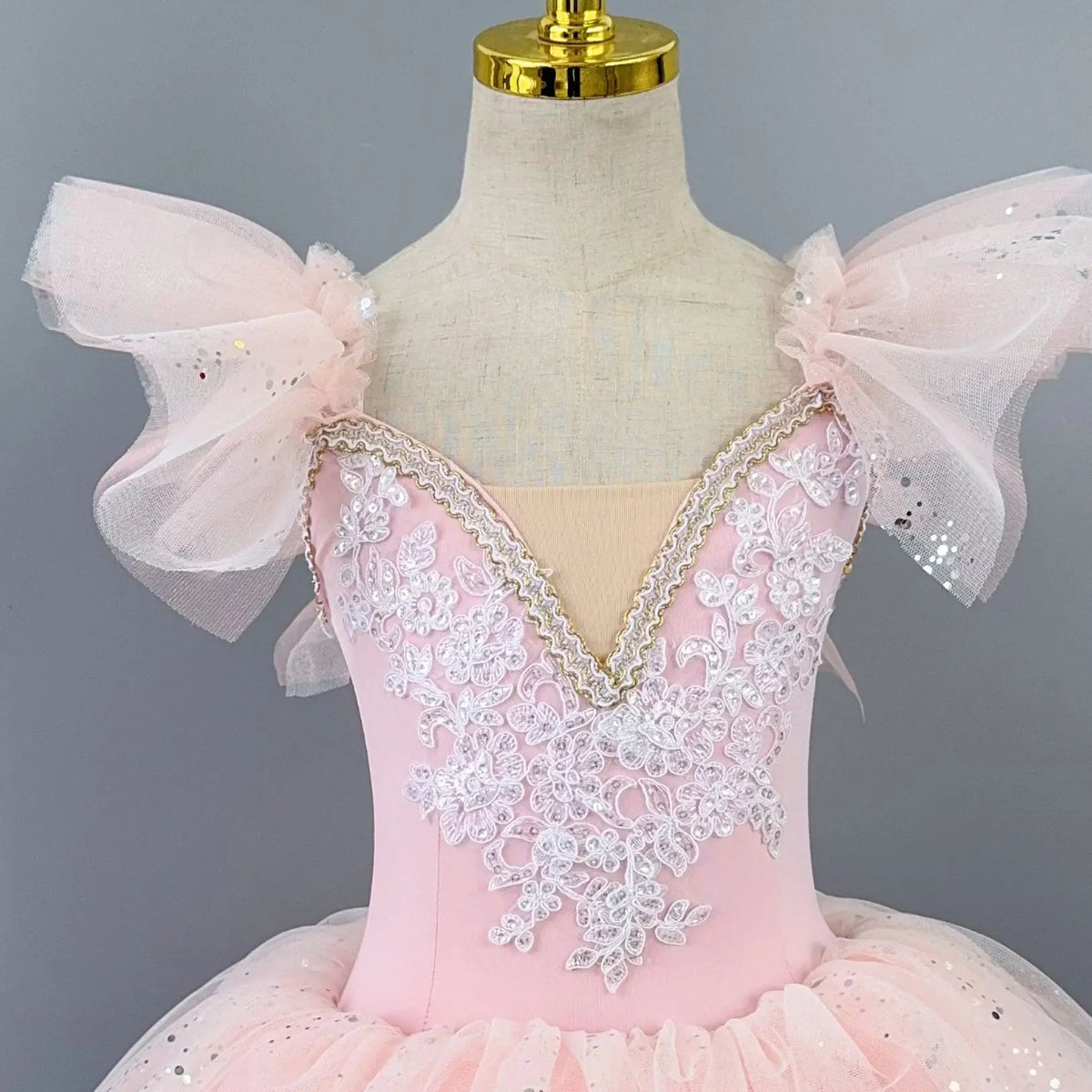 Romantic Gradient Ballet Tutu Dress Sequin Girl's Dance Skirt Modern Dance Princess Ballet Skirts Performance Costumes